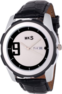 MKS Fasteck Croma Date and Time Black Looks - DSS1 Watch  - For Men   Watches  (MKS)