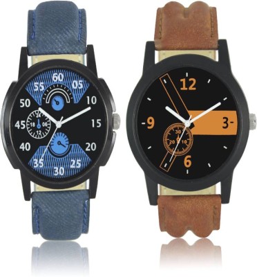 Miss Perfect Blue and brown leather belt stylish and attractive dial good looking combo of 2 MODISH Watch - For Men Watch  - For Men   Watches  (Miss Perfect)