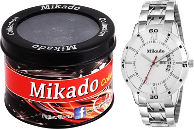 Mikado Artistic off white dial day and date functional watch for men and boy's Watch  - For Men   Watches  (Mikado)