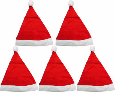 

S & S Handicrafts Pack of 5 Christmas Cap Free Size Topper Ornaments Pack of 5