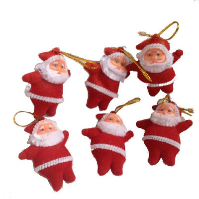 

RIANZ Small Hanging Santa Christmas Decoration For Christmas Decor Hanging Ornaments Pack of 6