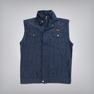 

GJ Jeans Unltd Sleeveless Solid Baby Boys Woven Denim Jacket, Denimx wash(5100)