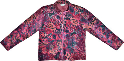 

Caca Cina Full Sleeve Animal Print Girls Jacket, Multicolor