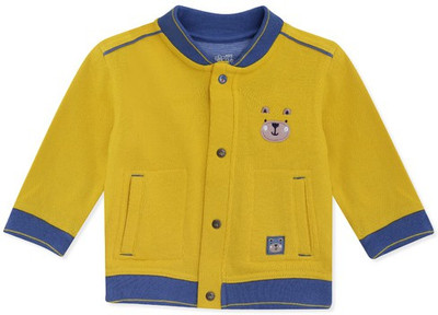 

FS Mini Klub Full Sleeve Solid Baby Boys Jacket, Yellow