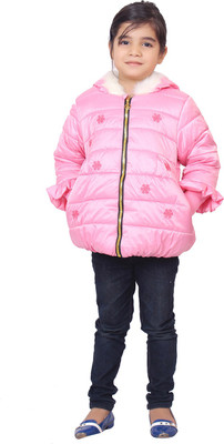 

Sakhi Sang Full Sleeve Solid Baby Girls Jacket, Baby pink
