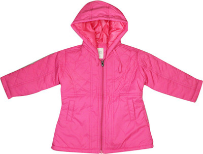 

FS Mini Klub Full Sleeve Solid Baby Girls Jacket, Pink