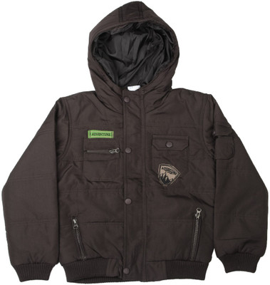 

FS MINI KLUB Full Sleeve Solid Boys Jacket, Coffeebrown