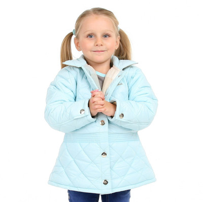 

Cherry Crumble California Full Sleeve Solid Baby Girls Jacket, Sky blue