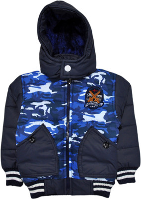 

Kangaroo Kids Full Sleeve Solid Baby Boys Jacket, Dark blue