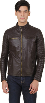 

PerryJones Full Sleeve Solid Men's Jacket, Chocolate brown