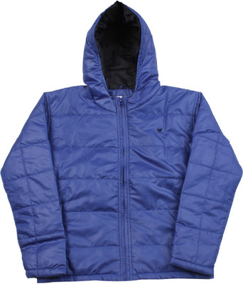 

612 League Full Sleeve Solid Girls Quilted Jacket, Royal