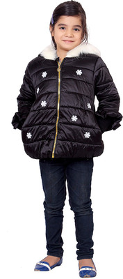

Sakhi Sang Full Sleeve Solid Baby Girls Jacket, Black
