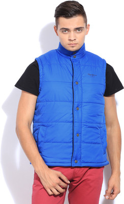 Pepe Jeans Sleeveless Solid Men Jacket 