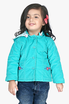 

Beebay Full Sleeve Solid Baby Girls Quilted Jacket, Turq