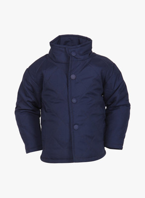 

Baby League Full Sleeve Solid Baby Boys Quilted Jacket, Denim blue