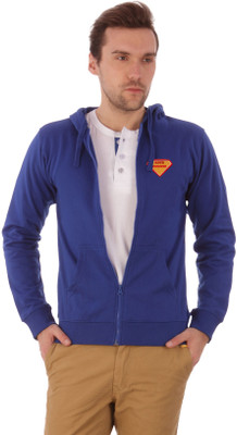 

Campus Sutra Full Sleeve Solid Men Jacket, Royal blue