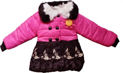 

Fusion Fashion Full Sleeve Solid Baby Girls Jacket, Pink