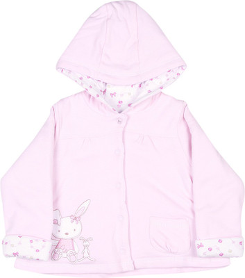 

FS Mini Klub Full Sleeve Solid Baby Girls Jacket, Lt pink