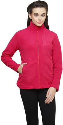 

Finesse Full Sleeve Solid Women's Jacket, Dark pink