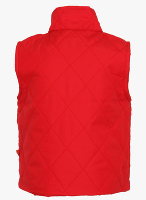 

Baby League Sleeveless Solid Baby Boys Quilted Jacket, Red