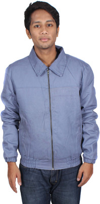 

Marson Leather Full Sleeve Solid Men's Jacket, Grey