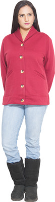 

Finesse Full Sleeve Solid Women's Jacket, Maroon