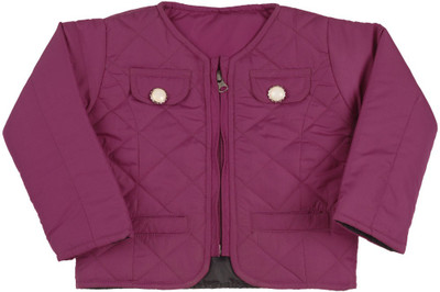 

FS MINI KLUB Full Sleeve Solid Baby Girls Jacket, Pink