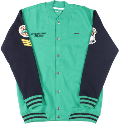 

Gini & Jony Full Sleeve Solid Baby Boys Jacket, Green