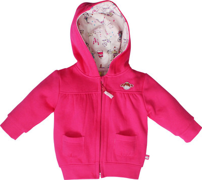 

FS MINI KLUB Full Sleeve Solid Baby Girls Jacket, Hotpink