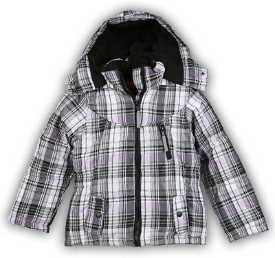 Lilliput Full Sleeve Checkered Baby Girls Jacket, Multicolor