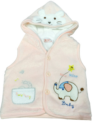 

Camey Sleeveless Animal Print Baby Boys & Baby Girls Jacket, Peach