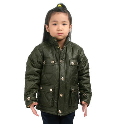 

Cherry Crumble California Full Sleeve Solid Baby Girls Jacket, Olive green