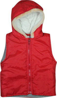 

FS Mini Klub Full Sleeve Solid Baby Boys Jacket, Red