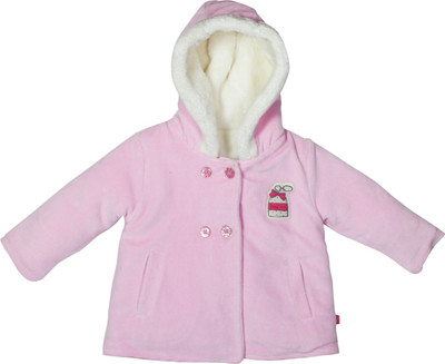 

FS Mini Klub Full Sleeve Solid Baby Girls Jacket, Lt pink