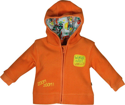 

FS Mini Klub Full Sleeve Printed Baby Boys Jacket, Orange
