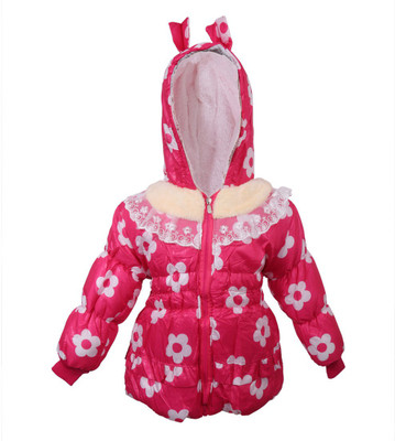 

Ayushi Fashion World Full Sleeve Self Design Baby Girls Jacket, Pink