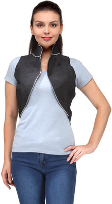 Natty India Sleeveless Solid Women's Koti Jacket available at flipkart for Rs.699