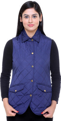 

Trufit Sleeveless Solid Women's Jacket, Blue