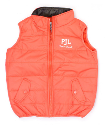 

Pepe Jeans Sleeveless Solid Boys Jacket, Orange