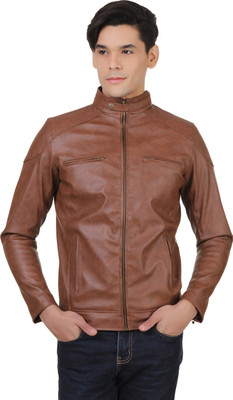 

PerryJones Full Sleeve Solid Men's Jacket, Tan