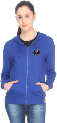

Campus Sutra Full Sleeve Solid Women Jacket, Royal blue
