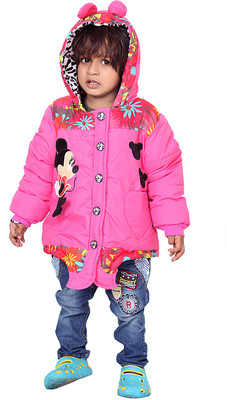 

Sakhi Sang Full Sleeve Solid Baby Girls Jacket, Pink