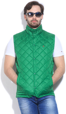 Peter England Sleeveless Solid Men's Jacket