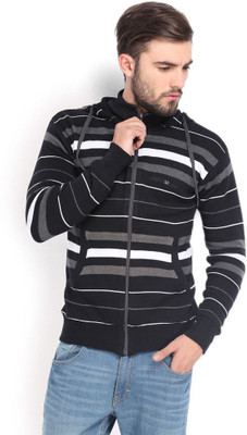 

Sports 52 Wear Full Sleeve Striped Men's NA Jacket, Black.