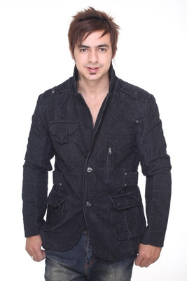 

Trufit Full Sleeve Solid Men's Quilted Jacket, Black