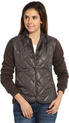 

Campus Sutra Full Sleeve Solid Women Jacket, Dark grey