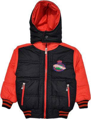 

Kangaroo Kids Full Sleeve Solid Baby Boys Jacket, Orange