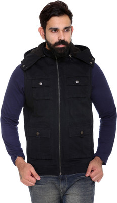 

Trufit Sleeveless Solid Men's Jacket, Black