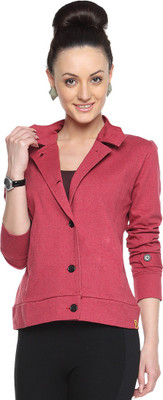 

Campus Sutra Full Sleeve Solid Women Jacket, Maroon