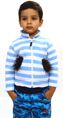 31 OFF on Bio Kid Full Sleeve Striped Baby Boys Jerkin Jacket on